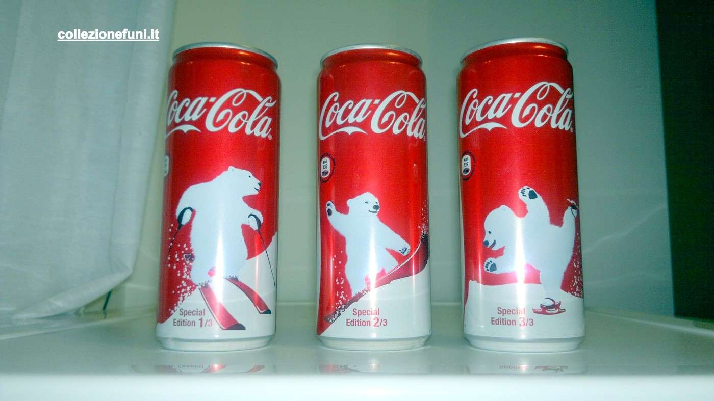 Coca Cola lattine Orsetti Sport Invernali 2014